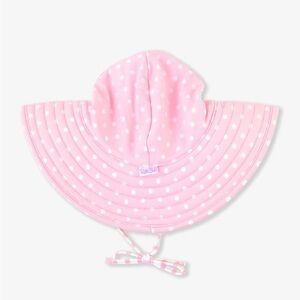 Ruffle Butts - Pink Polka Dot Swim Hat - Sz 0-12